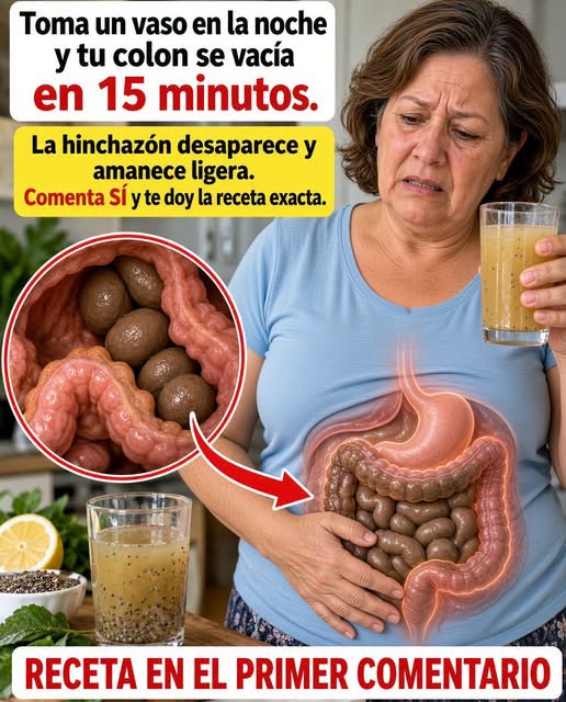 Despierta Ligera con Esta Bebida Nocturna que Limpia tu Colon