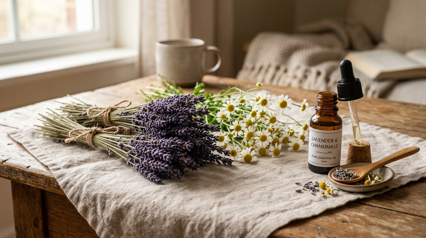 Lavanda y Manzanilla: El Secreto Natural para Calmar el Estrés y Dormir Mejor